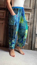 Normal Crazy - Broek Delphine - Blauw batik
