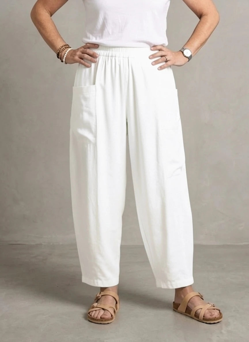 Normal Crazy - Broek Delphine - 100% Rayon - uni Wit