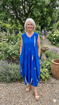 Normal Crazy - Mouwloze Long Dress Balon - Kobalt