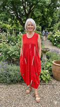 Normal Crazy - Mouwloze Long Dress Balon - Red