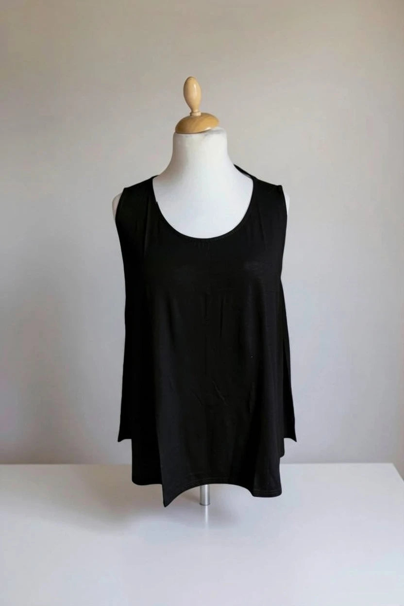 Normal Crazy – Mouwloze Top Aline -10 spandex - Black
