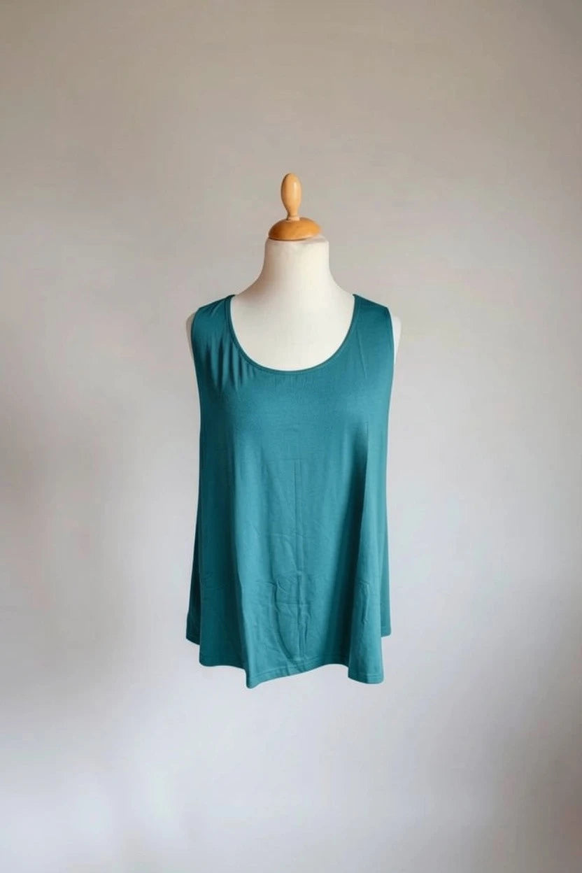 Normal Crazy - Mouwloze Top Aline-10 spandex - Hunter