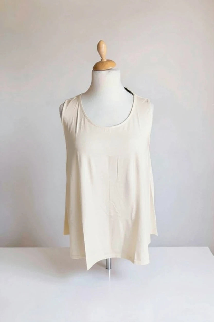 Normal Crazy – Top Mouwloze Aline-10 spandex - Natural off white
