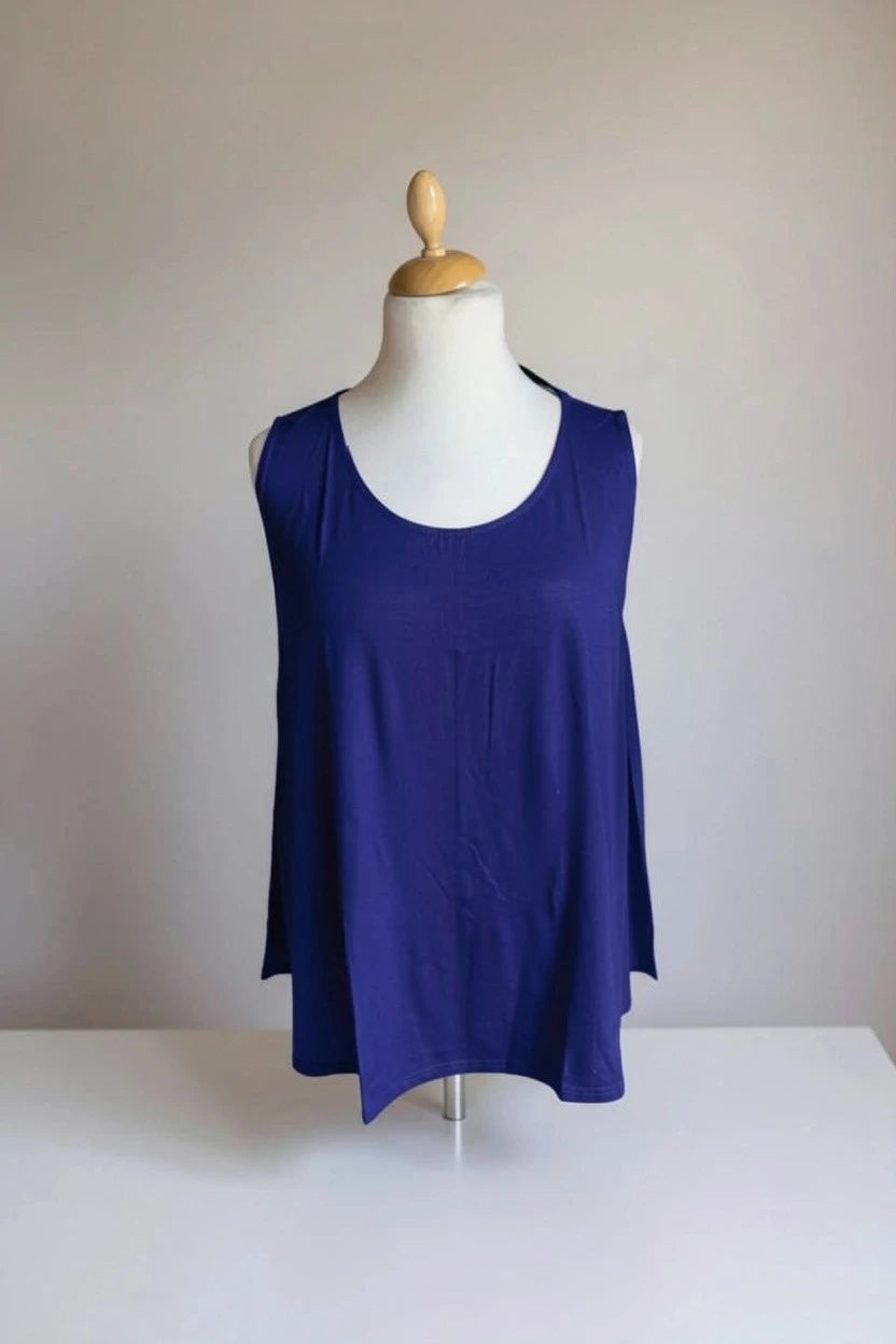 Normal Crazy – Mouwloze Top Aline-10 spandex -  Navy/ Donkerblauw