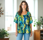 Normal Crazy - Blouse New Moza korte mouw Batik