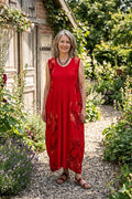 Normal Crazy - Mouwloze Long Dress Balon - Red