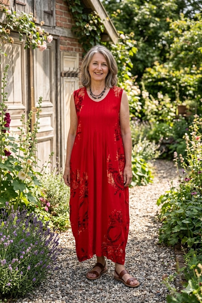 Normal Crazy - Mouwloze Long Dress Balon - Red