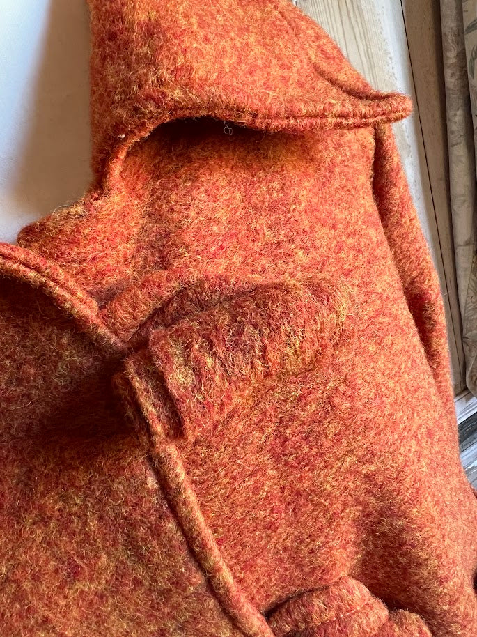 Normal Crazy - wollen jas gevoerd - Warm Oranje