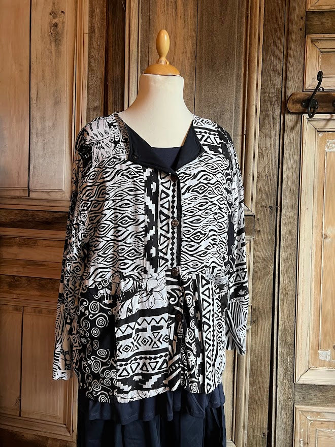 Normal Crazy - Short Jacket +15 - Black White
