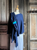 Geesje Sturre - Omslagdoek - Donkerblauw