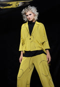 Ozai N Kü - Broek met cirkel - print 766027 - Lemon