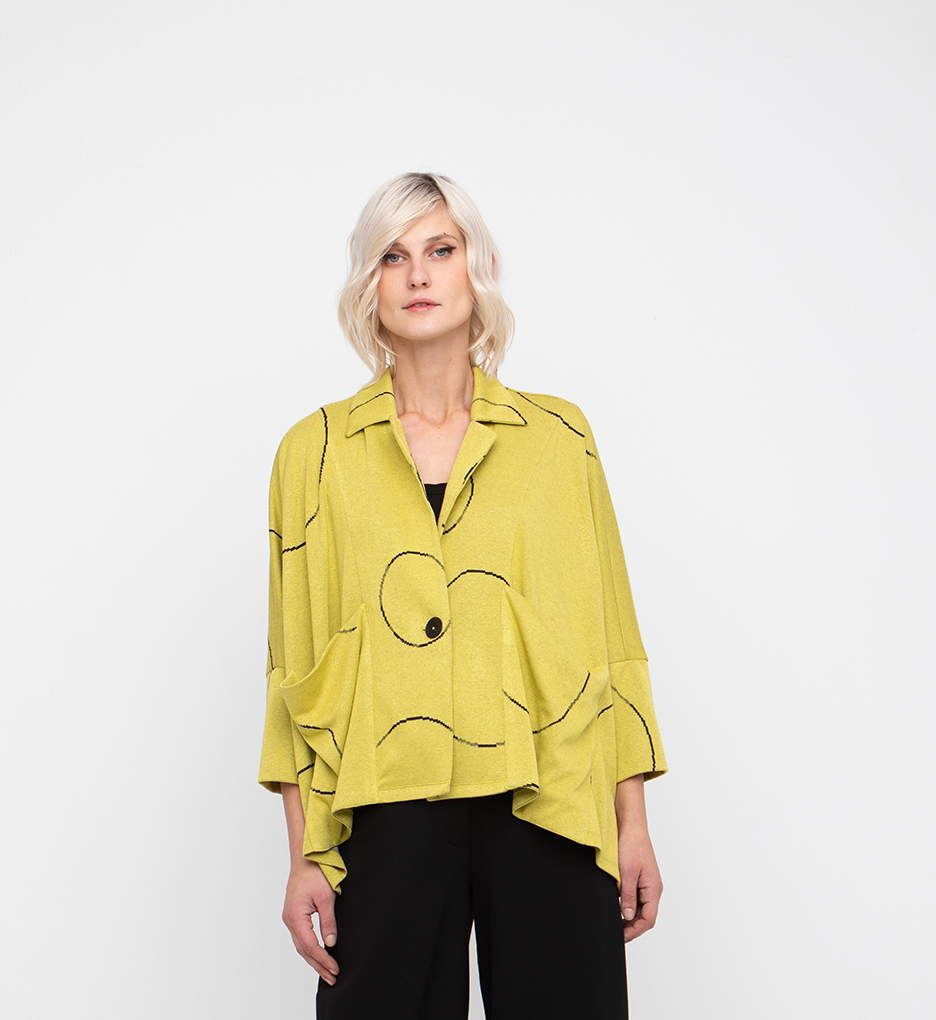 Ozai N Kü - Vest met cirkel patroon 766094 - Lemon