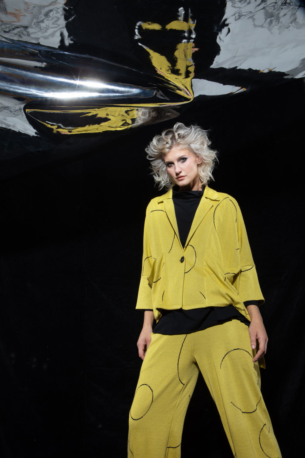 Ozai N Kü - Vest met cirkel patroon 766094 - Lemon