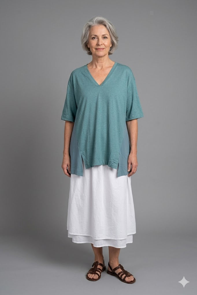 Ozai N Ku - Top Shirt - Azure