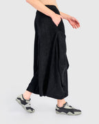 Alembika - Broek Cord Harem - Zwart - AP700B