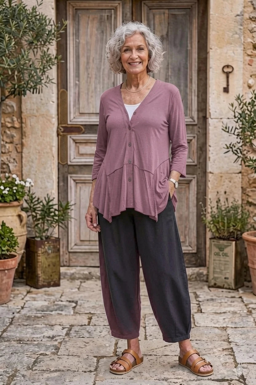 Normal Crazy - Palm 5 button - Licht Aubergine