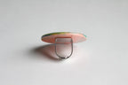 Trijn sieraden - Ring gevlekt acrylaat (#R25-1) - Roze/blauw gevlekt 5 cm