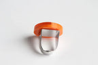 Trijn sieraden - Ring acrylaat (#R25-20) - Oranje 3 cm