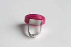 Trijn sieraden - Ring acrylaat (#R25-24) - Roze?Magenta