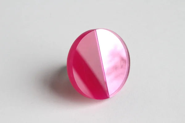 Trijn sieraden - Ring acrylaat (#R25-24) - Roze?Magenta