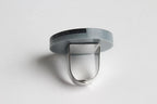 Trijn sieraden - Ring acrylaat (#R25-25) - Grijs 5 cm