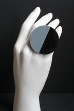 Trijn sieraden - Ring acrylaat (#R25-25) - Grijs 5 cm