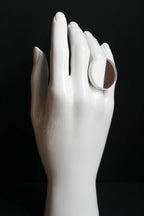 Trijn sieraden - Ring Acrylaat (#R25-26) - Wit 3,8 cm