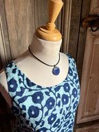 HeArt - Rowtag Mouwloze jurk bloem - Blauw
