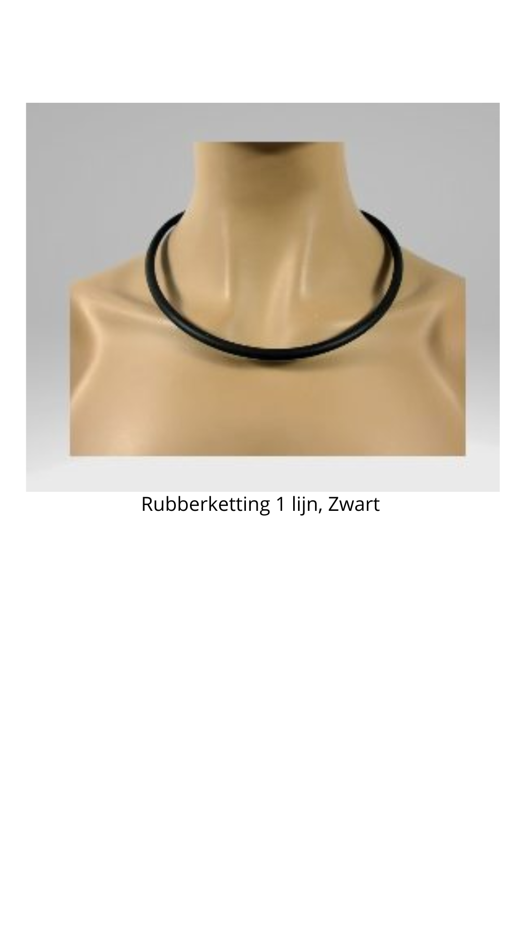 Fates - STAP 1 -  Rubberketting 1 lijn - zwart
