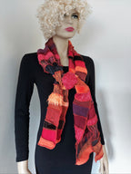 Liz & Joe - Sjaal S 425 M1 - Rood-oranje-roestbruin