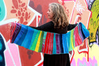 Liz & Joe - Viscose sjaal  - Regenboog - S 425 V