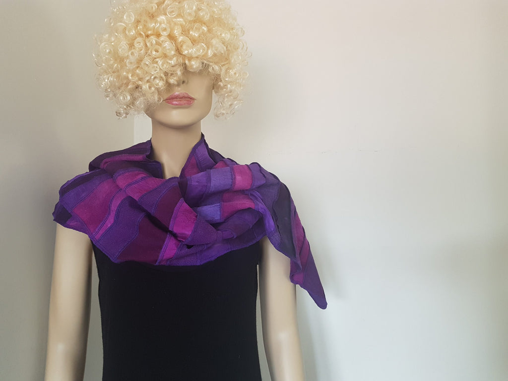 Liz & Joe - Zijden sjaal  S 425 Z - Paars