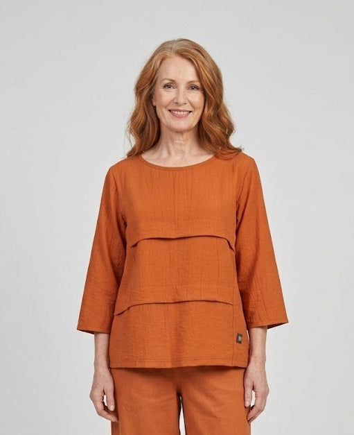 E-Avantgarde - Blouse 15161 - Paprika