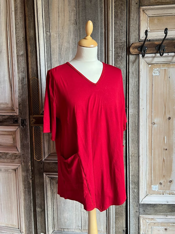 Angel Circle - Shirt  - Red wine * Rood