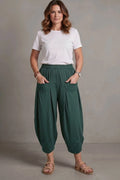 Normal Crazy Sindy 7/8 - uni Bohemian donkergroen