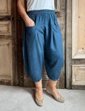 Normal Crazy - Sindy 7/8 Linnen - Petrol blauw