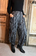 Sinne Designe - Broek Grijs/zwart streep