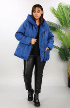 Sinne - Winterjas kort - Blauw