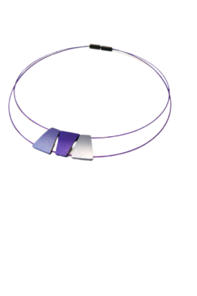 Tjonge Jonge Sieraden - Collier 3 hangers Blauwtinten