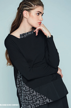 Luukaa - Shirt 24K1124 - Black/White