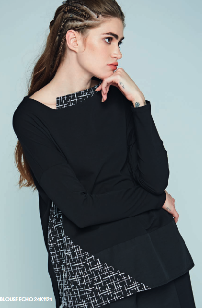 Luukaa - Shirt 24K1124 - Black/White
