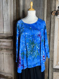 Normal Crazy - Shirt Moza - Tie Dye - Blauw