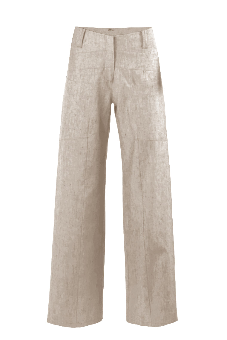 HeArt - Triangle broek linnen LNS - Naturel W15