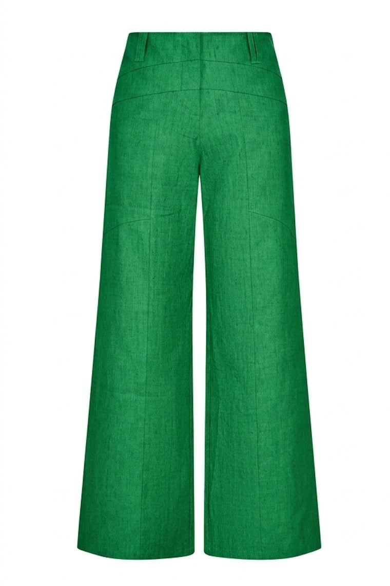 HeArt - Broek Triangle linnen LNS - A07 Green China