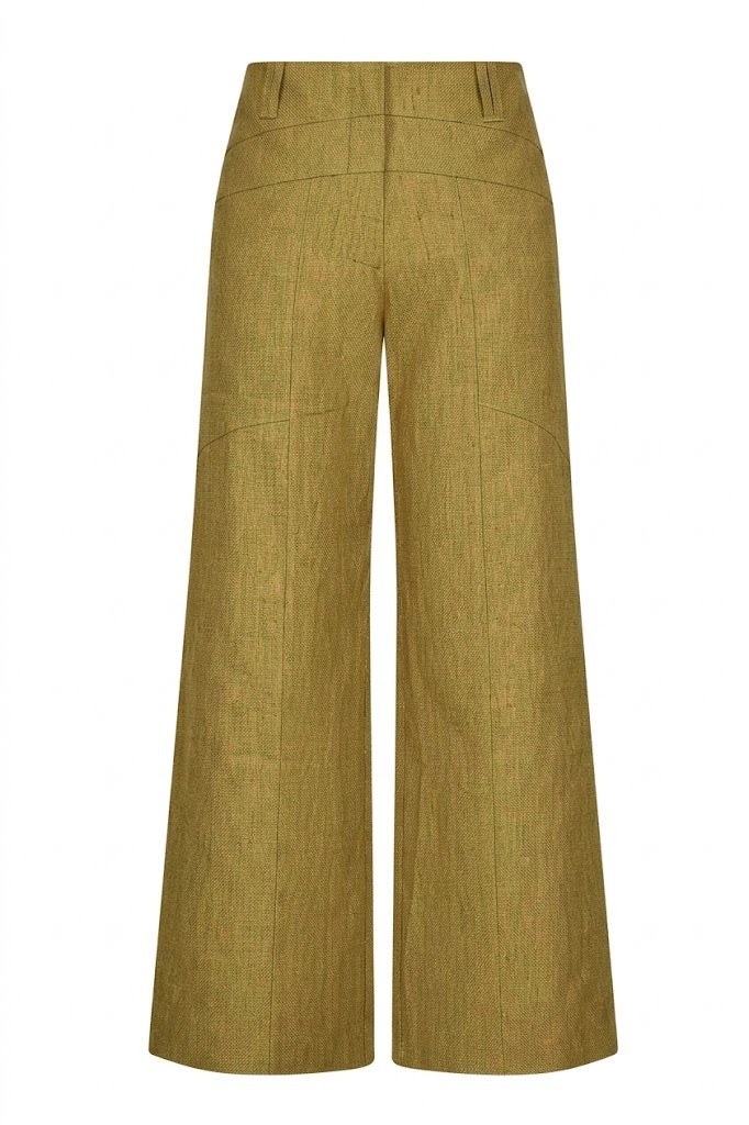 HeArt - Broek Triangle linnen LNS - A44 Yellow China