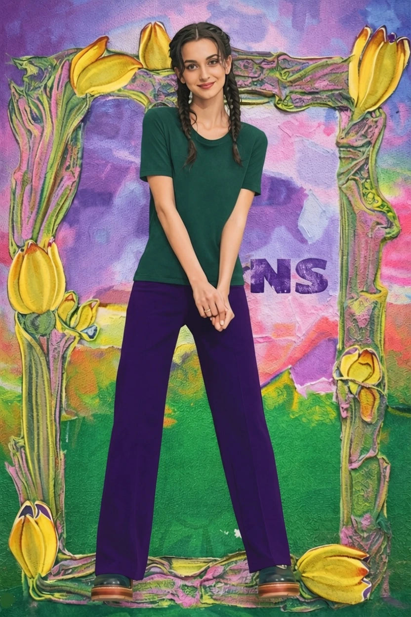 HeArt - Broek Triangle NS 24 Viscose - Dark Purple V39
