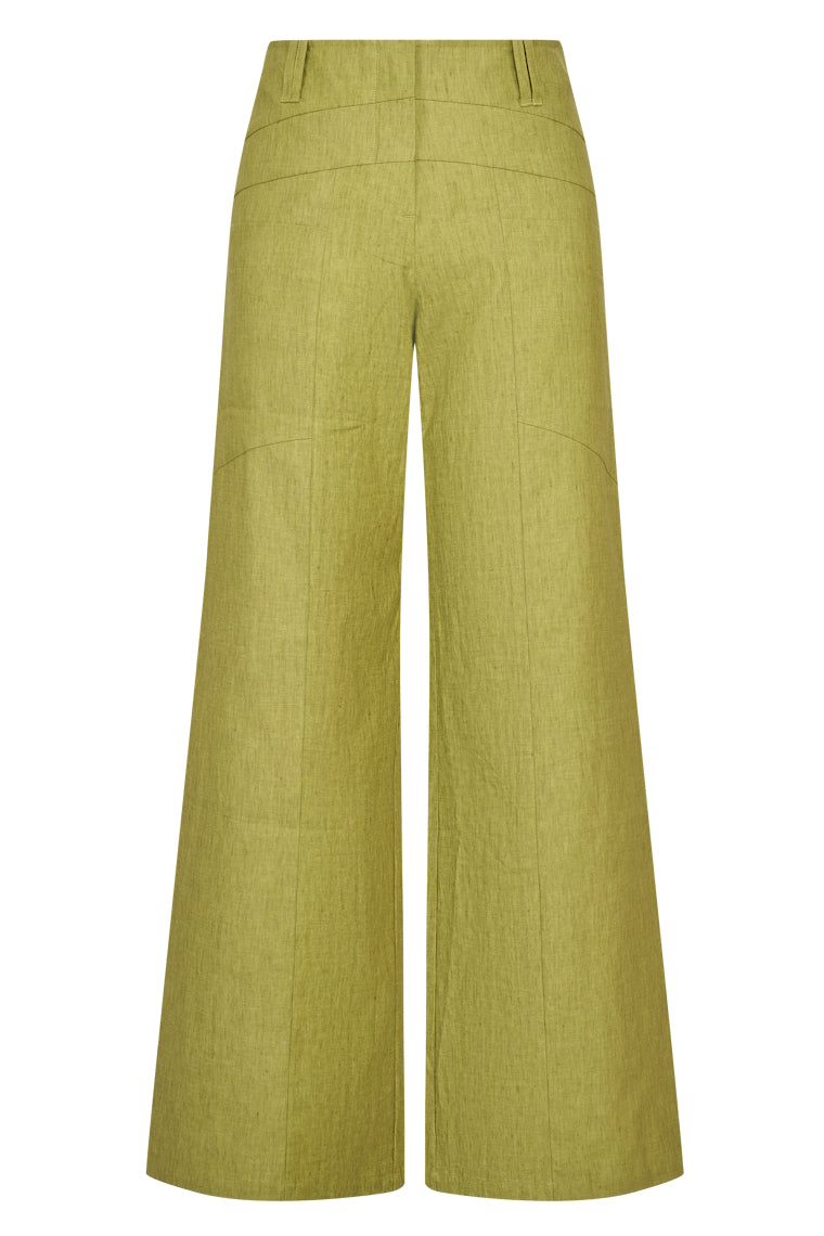 HeArt - Broek Triangle linnen LNS - A22 Olive
