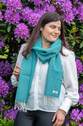 McNutt of Donegal - Sjaal Tropical Green Herringbone #