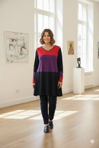 Angel Circle Tunic  roze-paars-zwart*