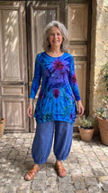 Normal Crazy - Tuniek Ursella spandex Tie dye - Blue
